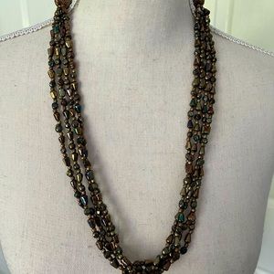 Unusual interesting metal necklace